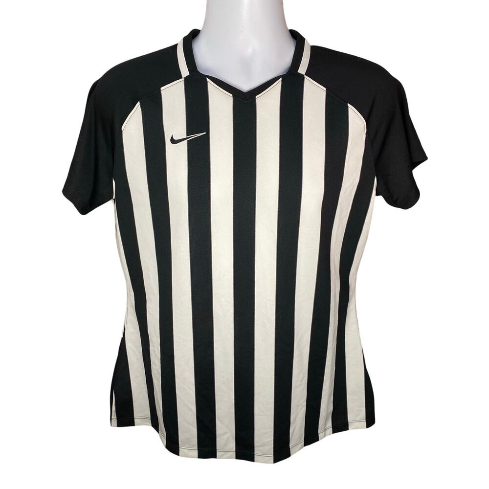 Nike Dri-FIT Challenge II Soccer Jersey Women’s Size Large Black White Athletic